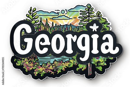 Georgia Sticker photo