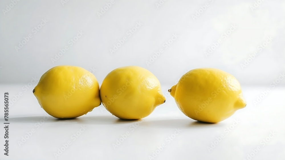 Lemons fruit on white background Lemons fruit on white background