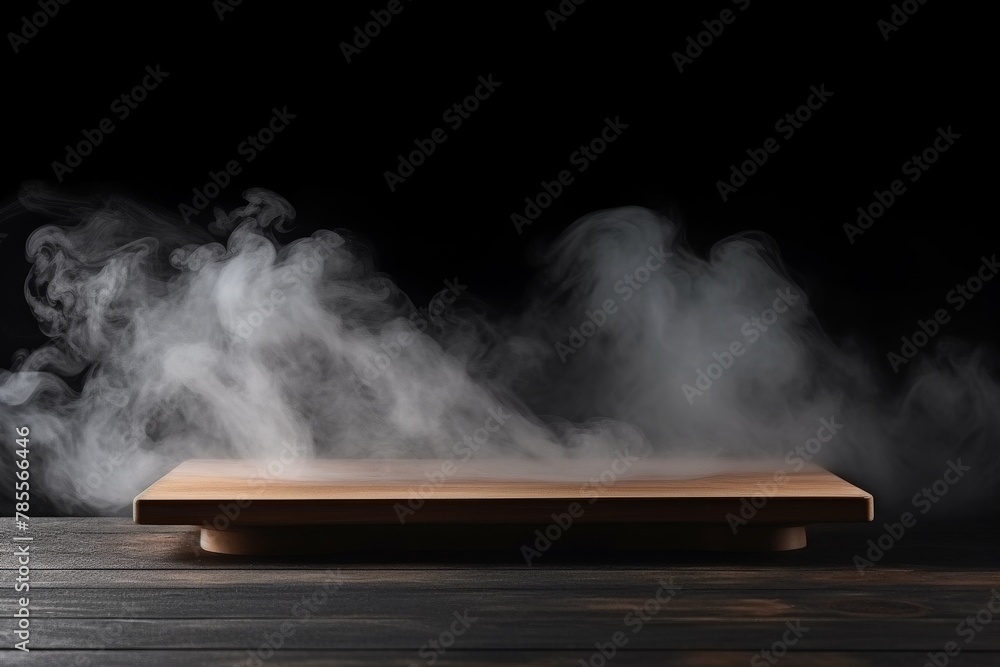 Wooden Cutting Board Emitting Smoke