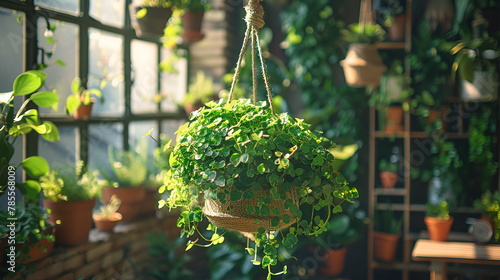  Hanging houseplant,
Soleirolia soleirolii Baby39s Tears plant in a hanging pot

 photo