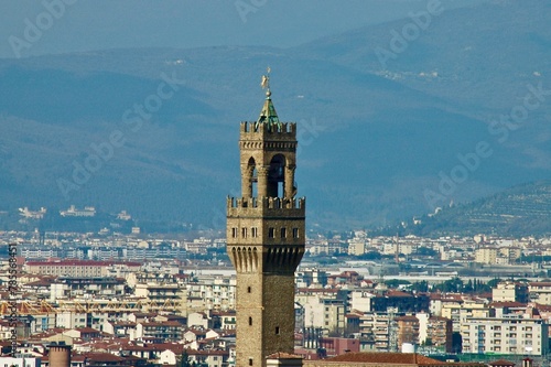 Torre Arnolfo del palazzo Vecchio di Firenze..Comune di Firenze . photo