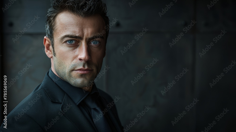 Businessman in suit and tie looking at camera Businessman in suit and tie looking at camera