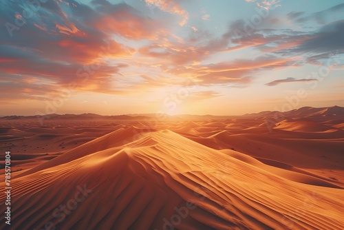 sunset over the desert © Nature creative