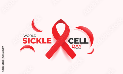 World Sickle Cell day. background, banner, card, poster, template. Vector illustration.
