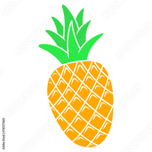 pineapple fruit vector icon