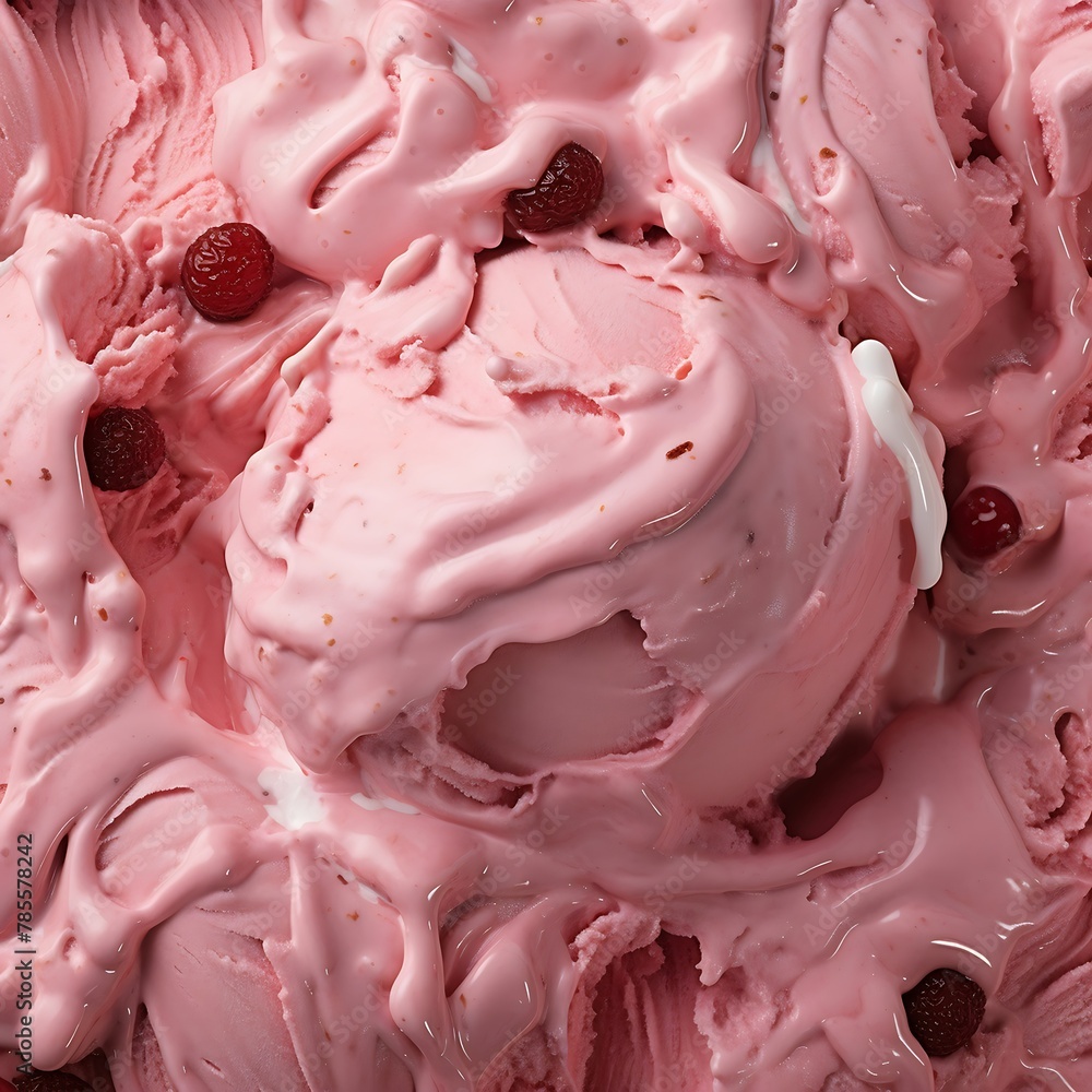 Teaberry ice cream texture background Teaberry ice cream texture background
