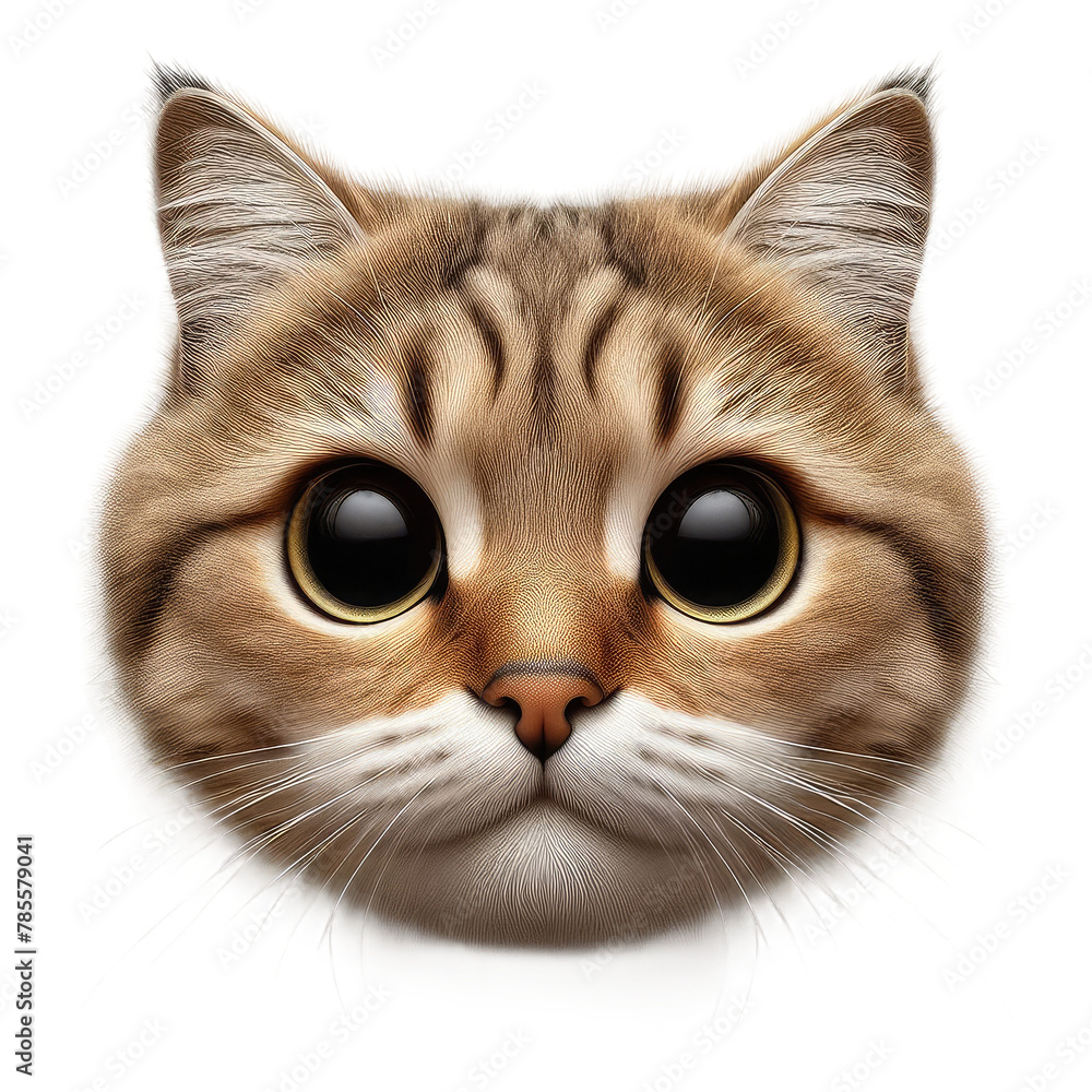 Fototapeta premium Isolated Cute Funny Animal on a Clear PNG Canvas, Generative AI
