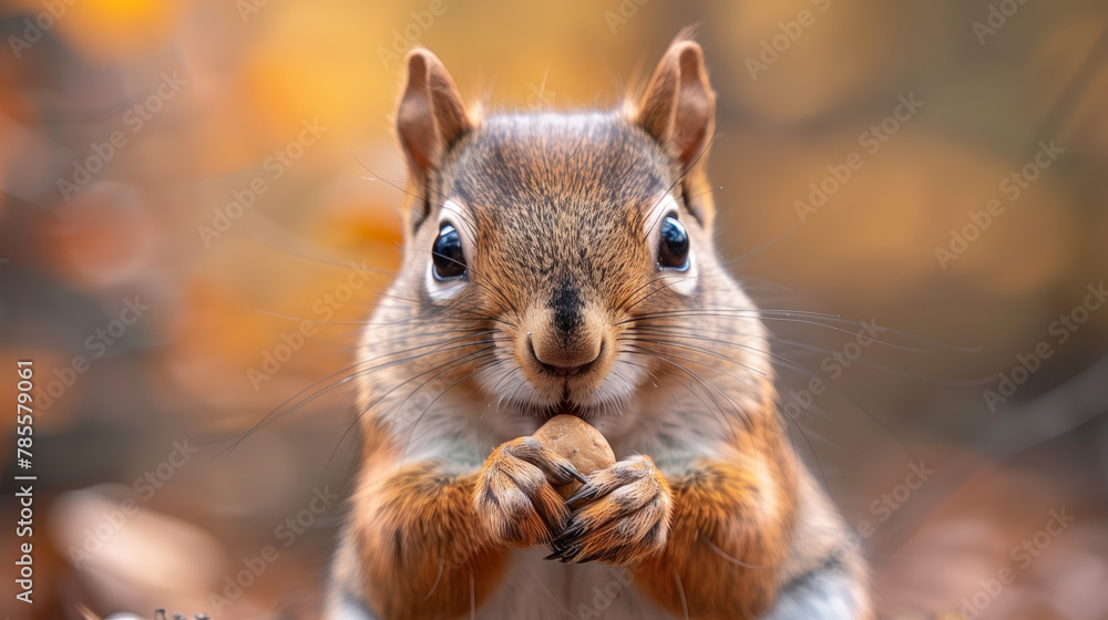 Squirrel Savoring Nut High-Resolution Wildlife Photo Squirrel Savoring Nut High-Resolution Wildlife Photo