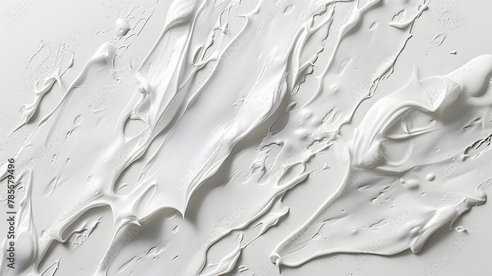 Texture of white oil paint as background Texture of white oil paint as background
