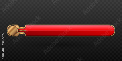 Luxury Gold and Red Lower Third Title Banner for Video Screen Broadcast Presentation