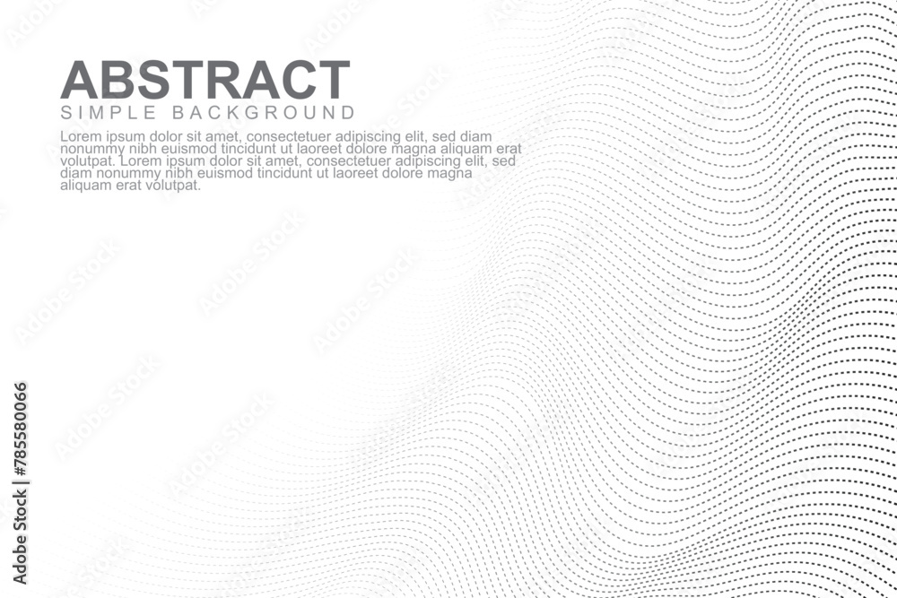 Simple modern background. Design with dash lines. - obrazy, fototapety, plakaty 