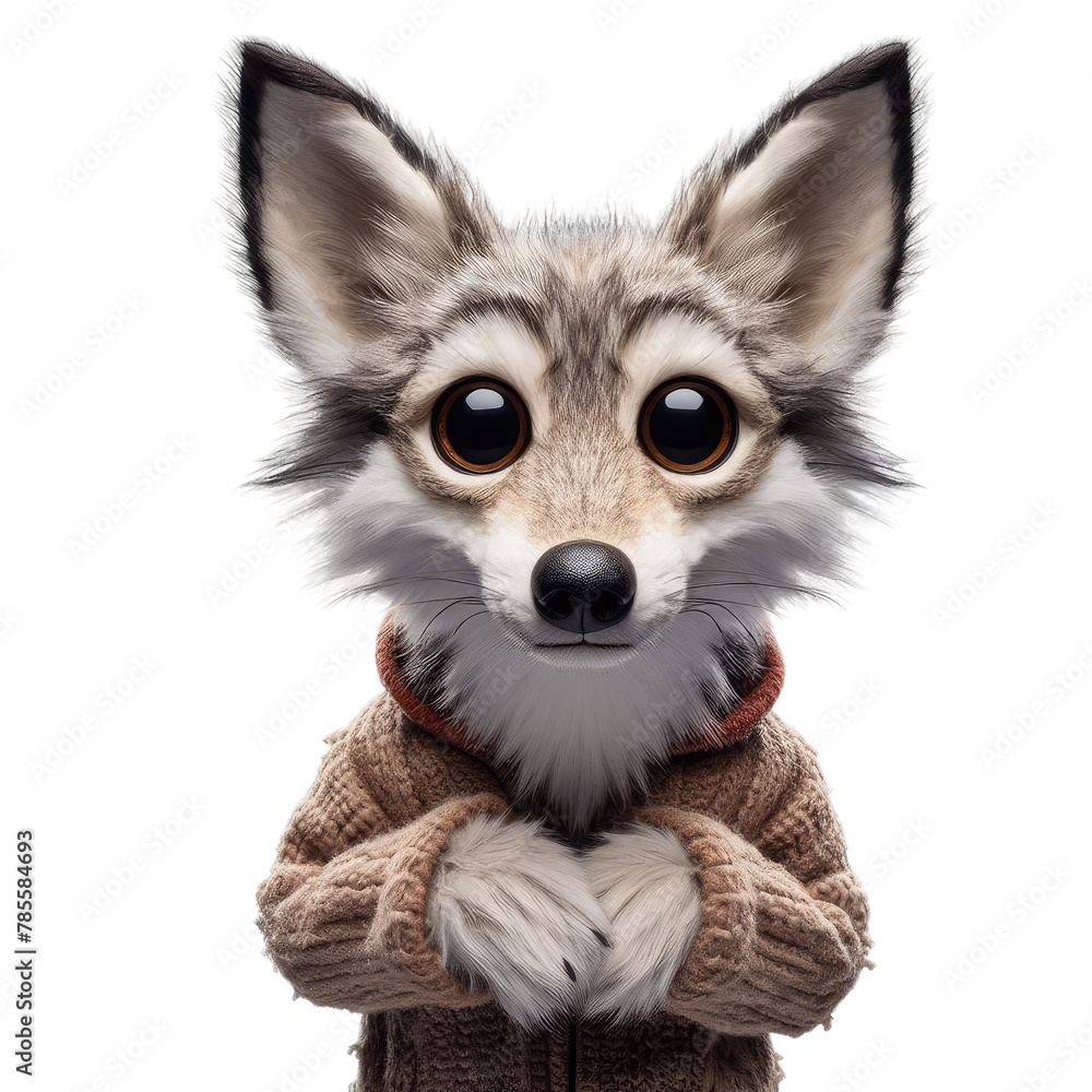 Isolated Cute Funny Animal on a Clear PNG Canvas, Generative AI Isolated Cute Funny Animal on a Clear PNG Canvas, Generative AI