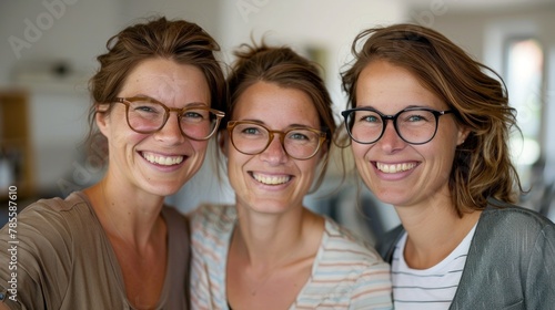 Confident Woman. Portrait of Charm and Glasses