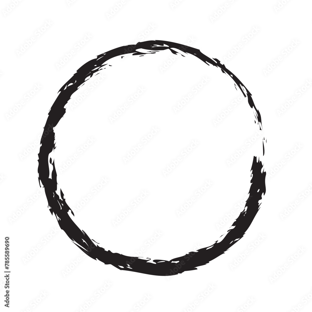 vector brush strokes circles of paint on white background. eps10 vector brush strokes circles of paint on white background. eps10
