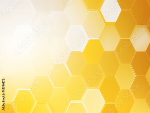 White and yellow gradient background with a hexagon pattern in a vector illustration
