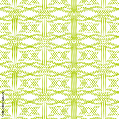 Pattern verde acido stella X geometrico spigoloso incrociato griglia