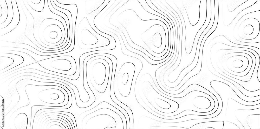 Contour map wavy background. Abstract Geographic Gradient line mountain relief. background. Geography scheme and terrain. Topography grid map. Stylized topographic contour map backdrop.