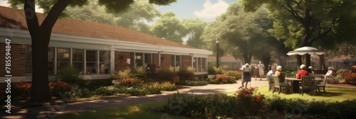 A retirement home, old age home, is a multi-residence housing facility intended for the elderly, banner