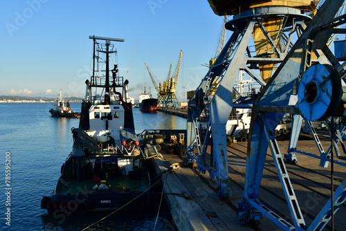 Durres; Albania - august 29 2022 : harbour photo