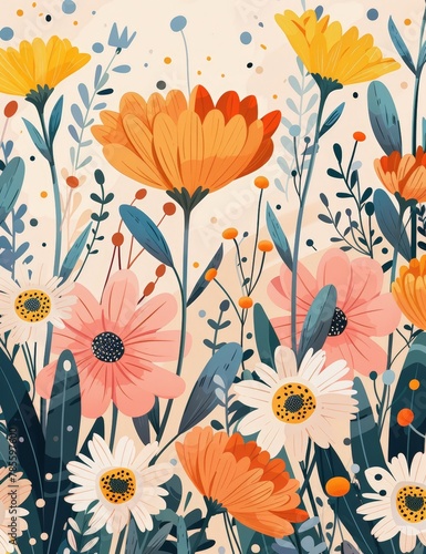 Wallpaper Mural Serene Pastel Coloring Book Cover for Women Generative AI Torontodigital.ca