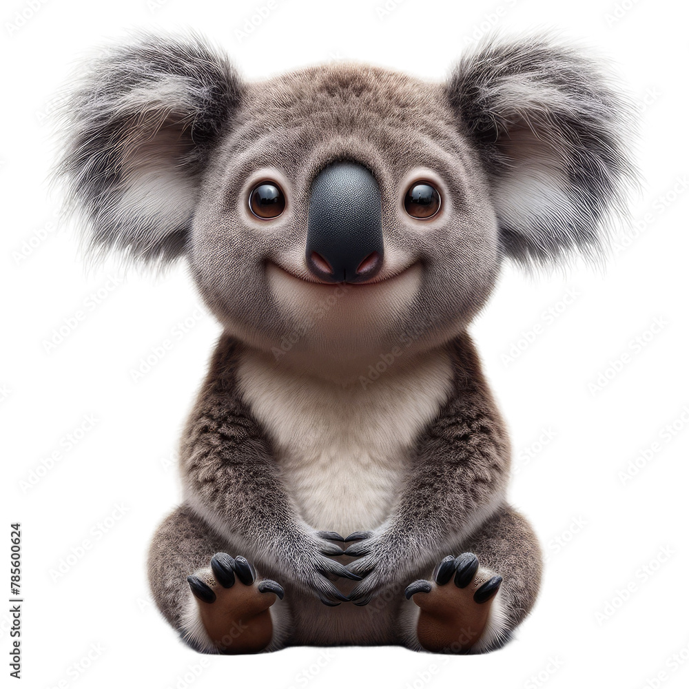 Isolated Cute Funny Animal on a Clear PNG Canvas, Generative AI Isolated Cute Funny Animal on a Clear PNG Canvas, Generative AI