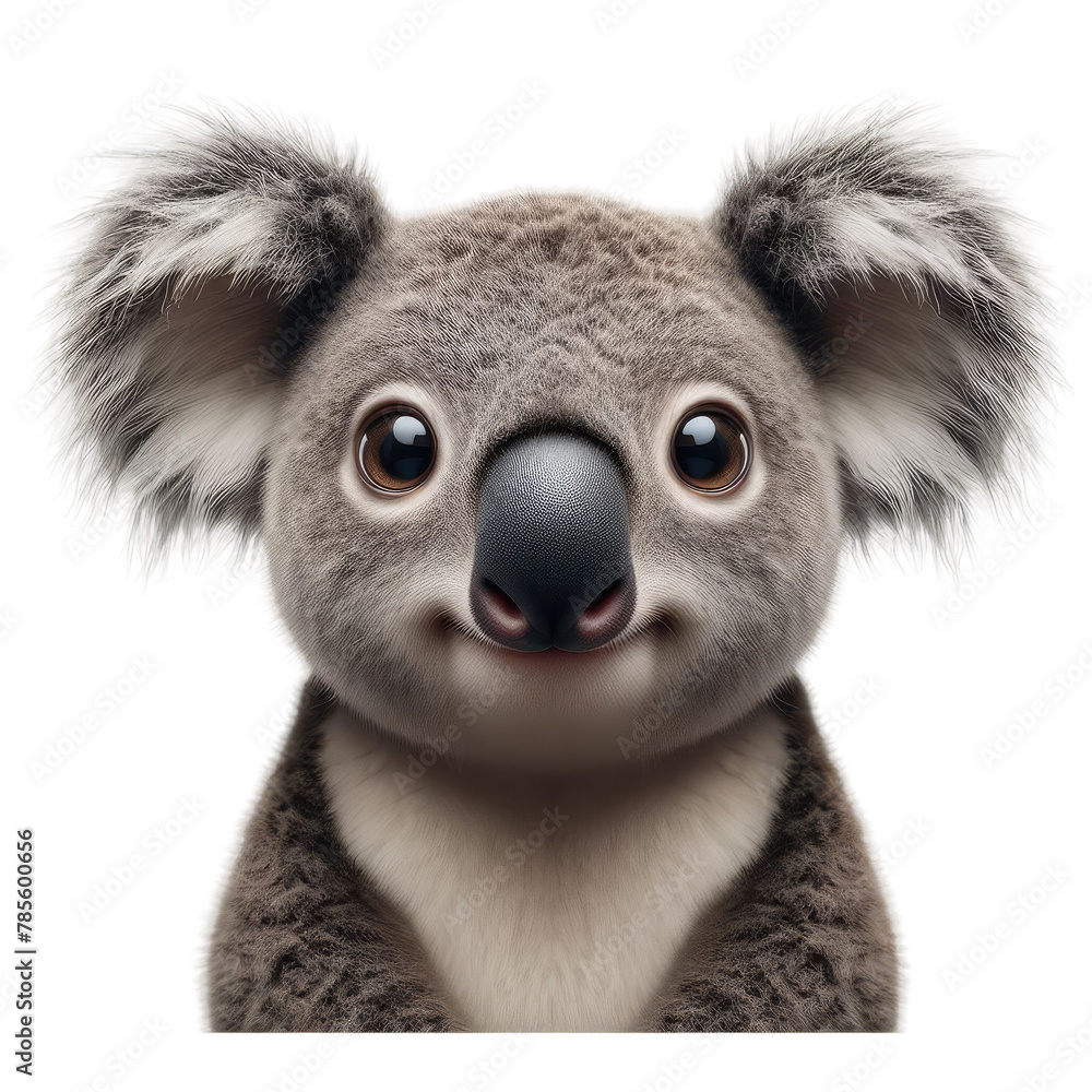 Obraz premium Isolated Cute Funny Animal on a Clear PNG Canvas, Generative AI