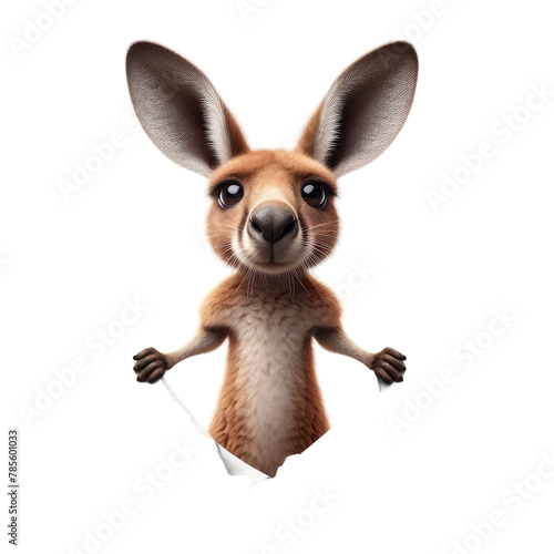 Isolated  Cute Funny Animal on a Clear PNG Canvas, Generative AI © faical