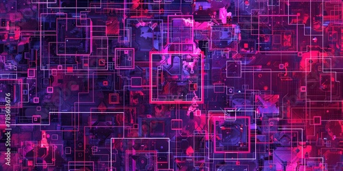 pink and purple squares and rectangles in abstract wallpaper background