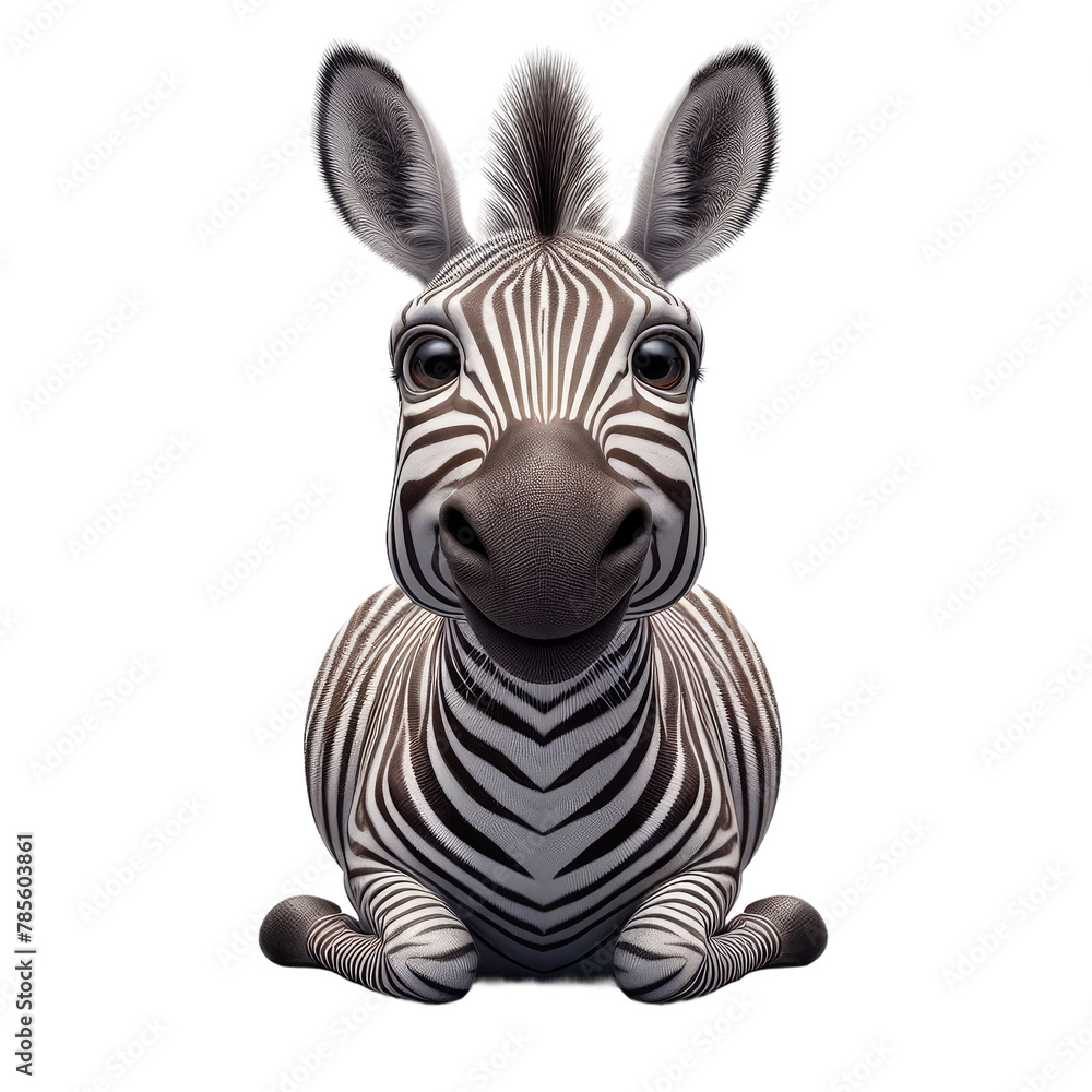 Fototapeta premium Isolated Cute Funny Animal on a Clear PNG Canvas, Generative AI