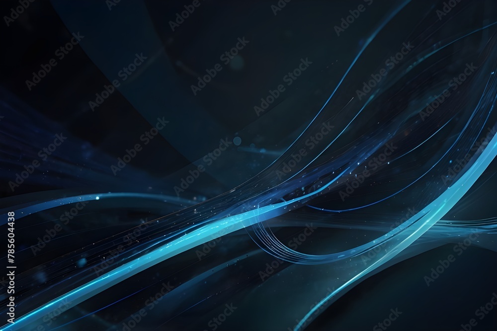 Naklejka premium beauty of technology in design by combining an abstract futuristic background with blue circular lines to create a visually appealing piece. 