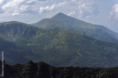 Beautiful view in the Carpathians. Spitzi Mountains. Ukraine photo