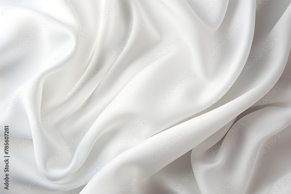 Fototapeta premium Cloth Background, White Fabric Texture