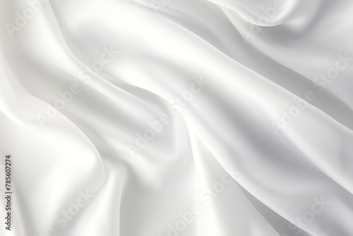 White Satin Fabric Texture Background, White Cloth Texture