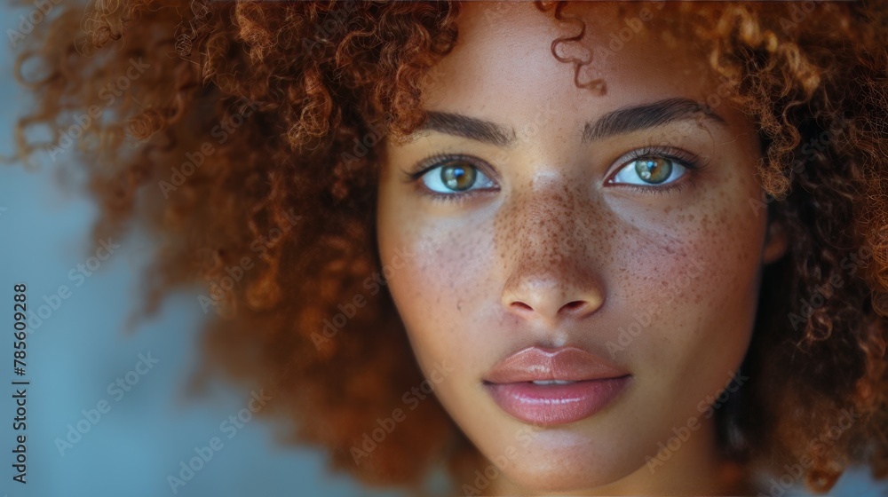 Close Up of Woman With Freckles on Face Close Up of Woman With Freckles on Face
