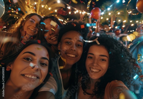 Group of Young Women Standing Together
