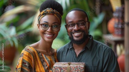 Man and Woman Posing for Picture