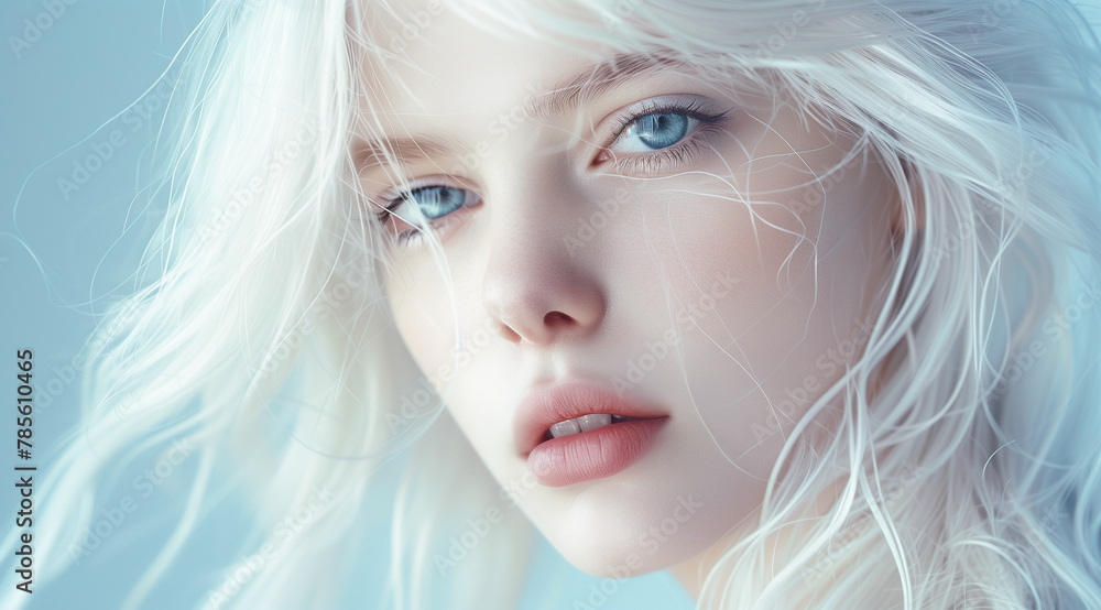 beautiful-girl-with-white-hair-posing-in-the-style-of-pastel-fashion