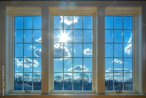 Windows achieve the effect of lightness and spaciousness which makes the entire room seem more open and friendly
