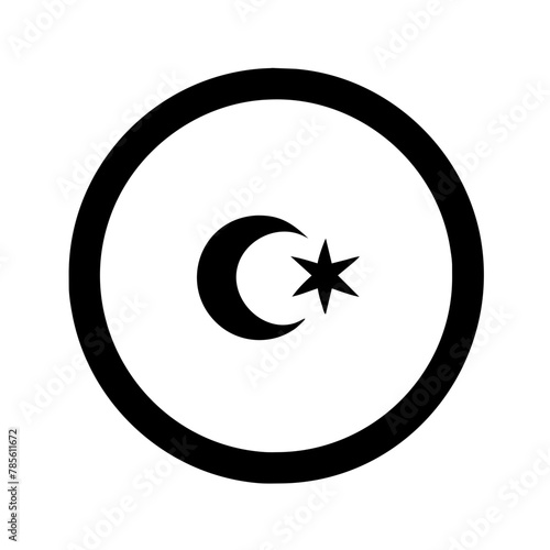 Turkey icon vector graphics element silhouette sign symbol illustration on a Transparent Background