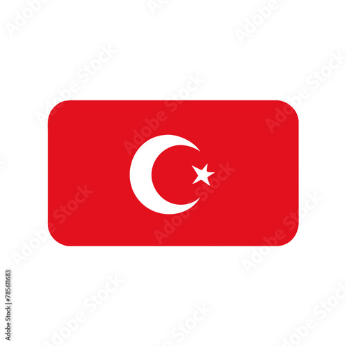 Turkey icon vector graphics element silhouette sign symbol illustration on a Transparent Background