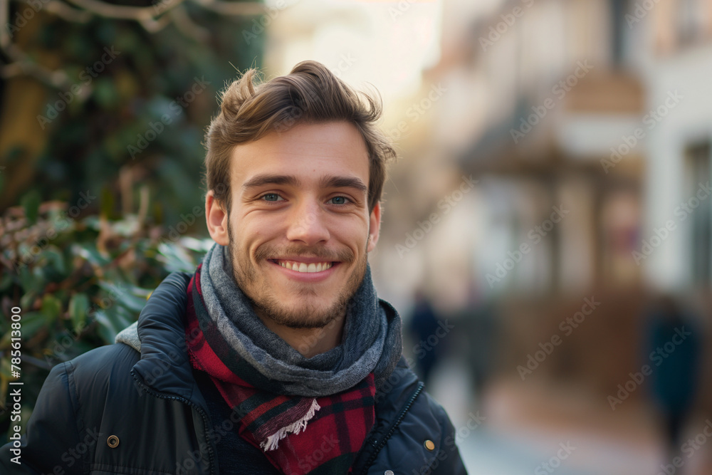 Casual headshot, cheerful young man in casual wear, natural daylight, friendly and relaxed atmosphere Casual headshot, cheerful young man in casual wear, natural daylight, friendly and relaxed atmosphere
