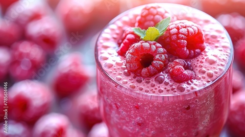 raspberry cocktail with raspberry