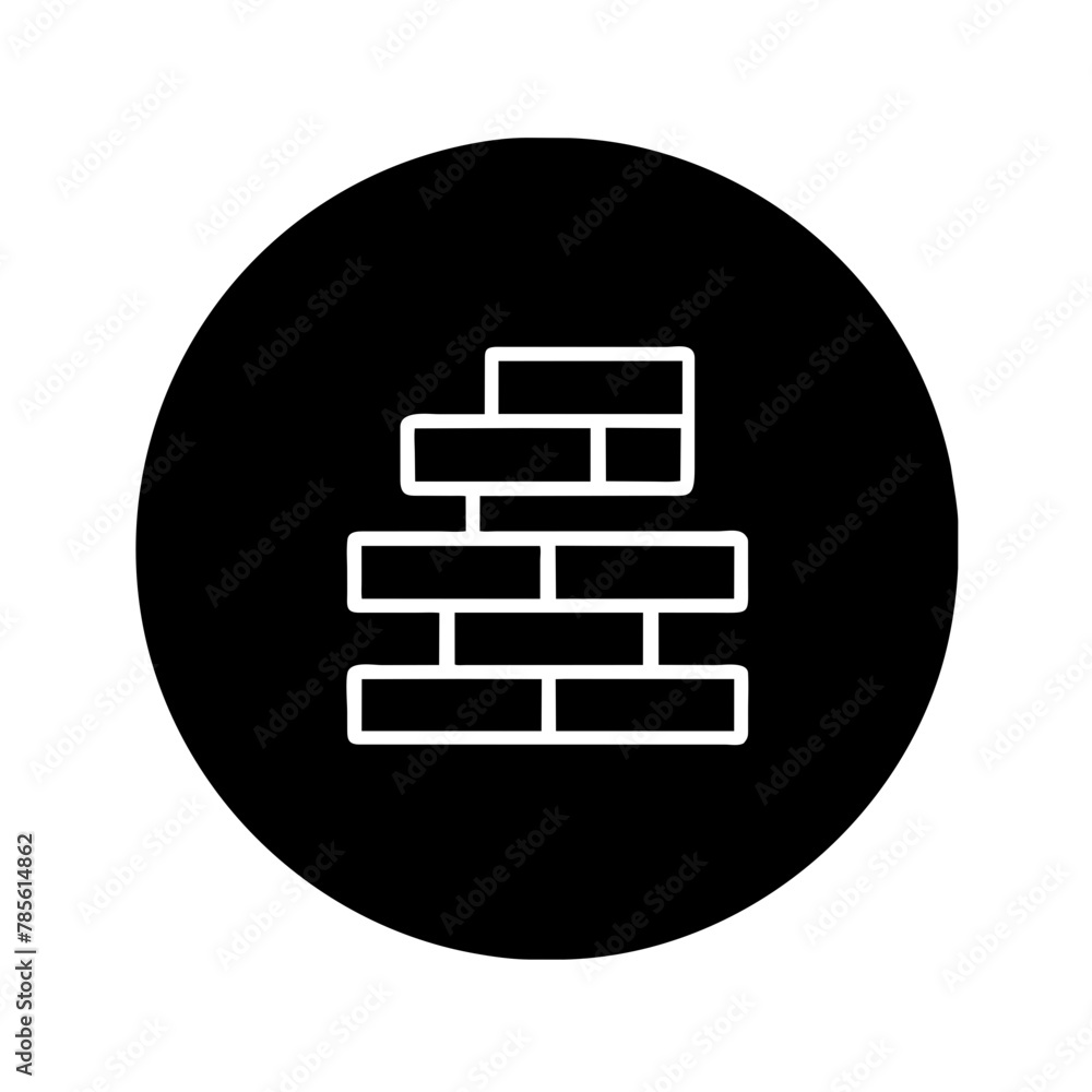 Brick icon vector graphics element silhouette sign symbol illustration on a Transparent Background Brick icon vector graphics element silhouette sign symbol illustration on a Transparent Background