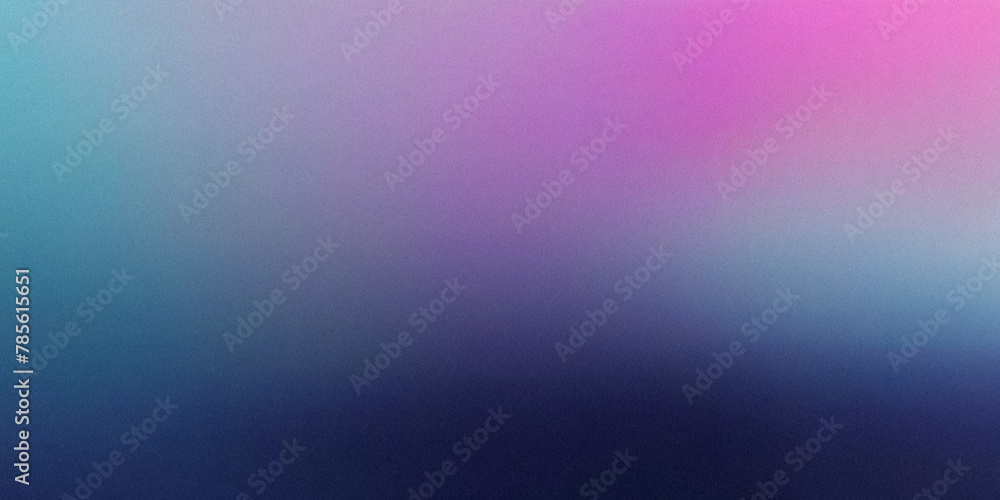 Obraz premium Blue and pink line waves light , empty space grainy noise grungy texture color gradient rough abstract background , shine bright light and glow template
