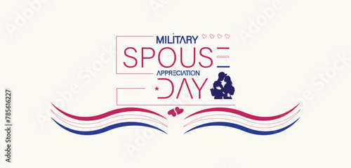Artistic Salute Military Spouse Appreciation Day Design Celebration