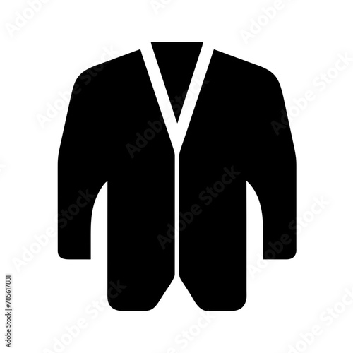 Tuxedo icon vector graphics element silhouette Wedding sign symbol illustration on a Transparent Background