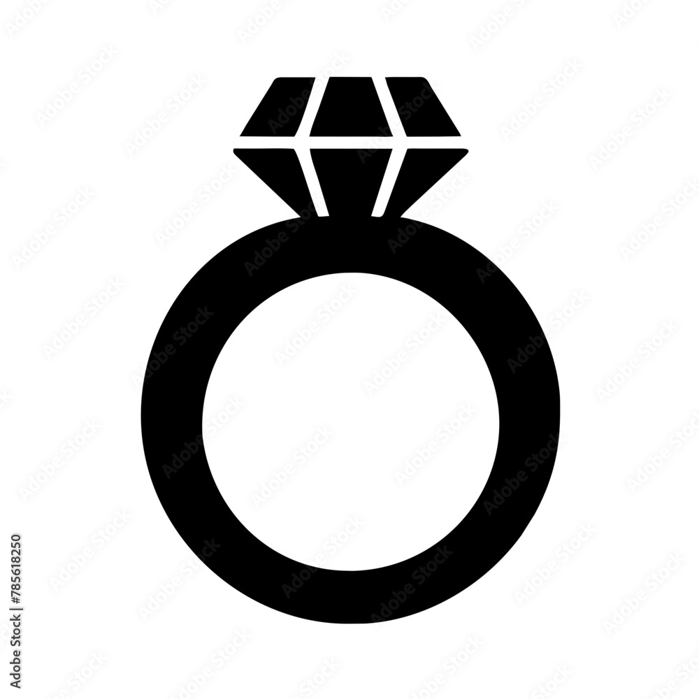 Diamond Ring icon vector graphics element silhouette Wedding sign symbol illustration on a Transparent Background Diamond Ring icon vector graphics element silhouette Wedding sign symbol illustration on a Transparent Background