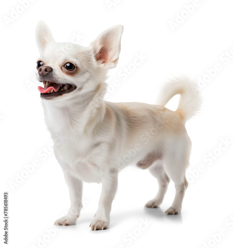 cute white chihuahua portrait on isolated background © FP Creative Stock