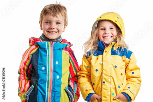 Two Kids Standing Next to Each Other photo