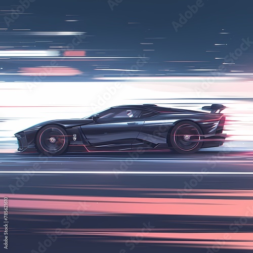 High-Speed Futuristic AutoRace © RobertGabriel